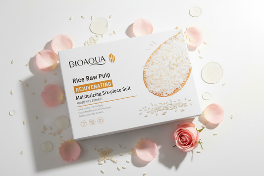 BIOAQUA Rice Raw Pulp Rejuvenating Moisturizing Six-piece Suit